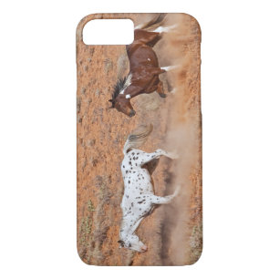 Horses roaming the Big Horn MT of Shell Wyoming. 2 iPhone 8/7 Case