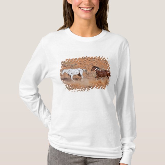 Horses roaming the Big Horn MT of Shell Wyoming. 2 T-Shirt (Front)
