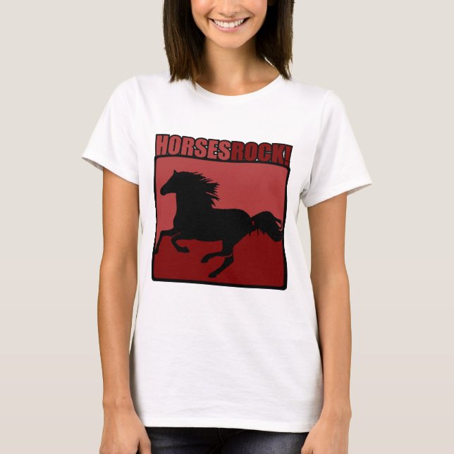 Horses Rock! #3 T-Shirt (Front)