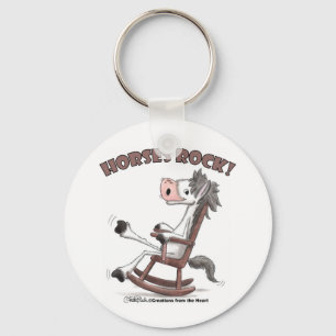 Horses Rock! Key Ring
