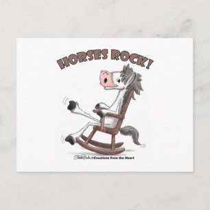 Horses Rock! Postcard