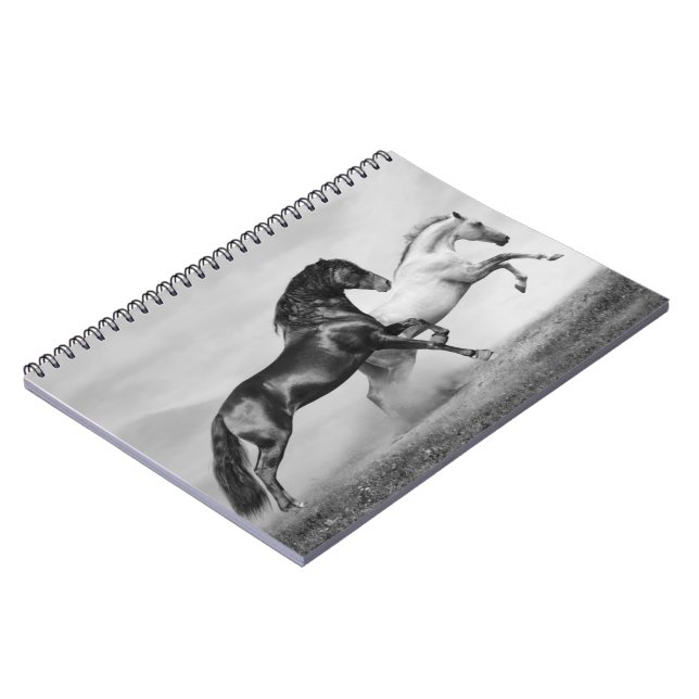 Horses Run Spiral Notebook (Left Side)
