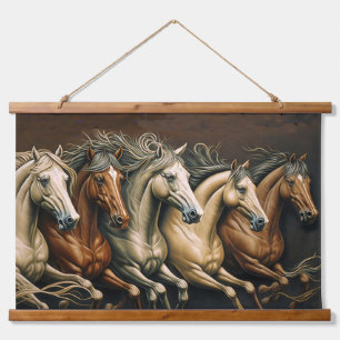 Horses Running Hanging Tapestry