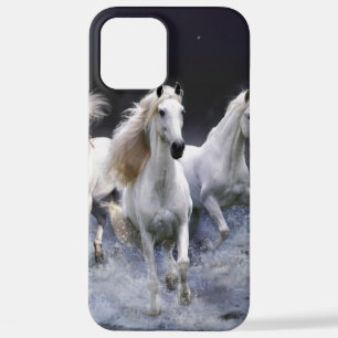 Horses running throw pillow iPhone 12 pro max case