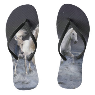 Horses running throw pillow jandals