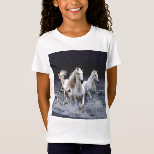 Horses running  throw pillow T-Shirt