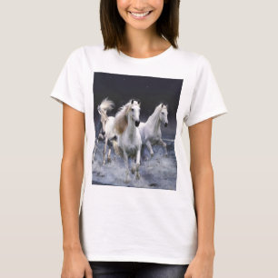 Horses running throw pillow T-Shirt