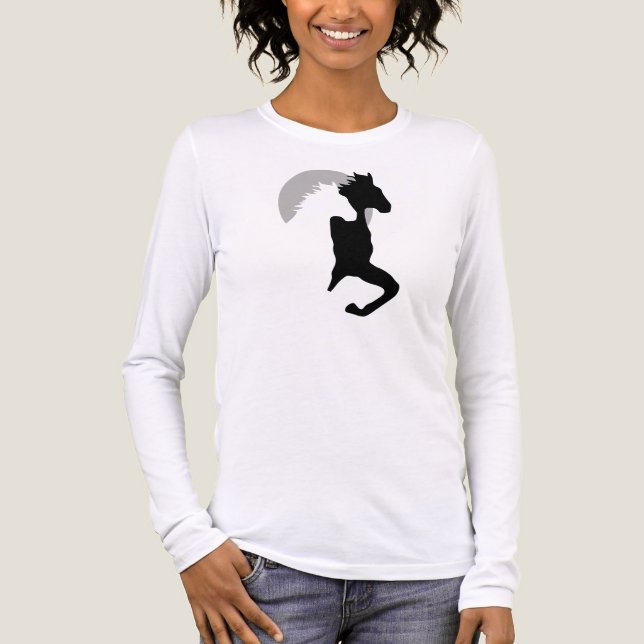 Horses running together t-shirt Tri-Blend shirt (Front)