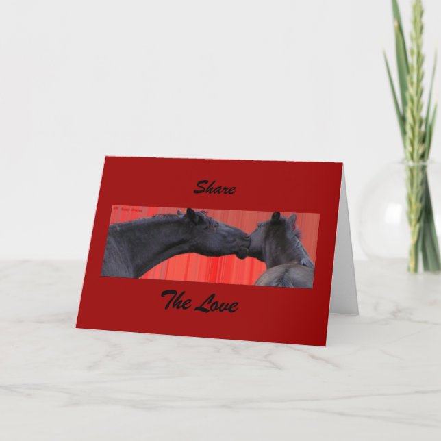 Horses share the love Card (Front)