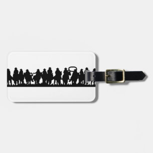 Horses Silhouette Luggage Tag