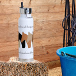 Horses Silhouettes with Horse Quote Water Bottle<br><div class="desc">Colourful silhouettes of horses wrap this water bottle along with the inspiring quote "A great horse will change your life. The truly special ones define it...  '  Perfect for those that love horses!</div>