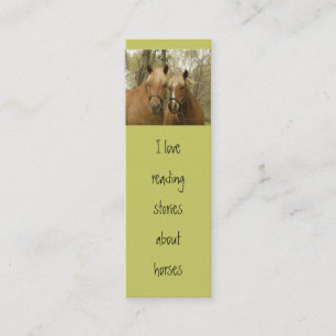 horses skinny business card