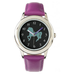 Horses Stainless Steel Watch