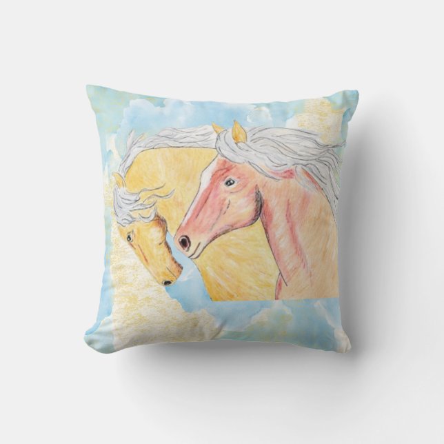 Horses Stronger together (Mum Stanworth )   Cushion (Front)