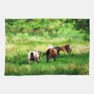 HORSES TEA TOWEL