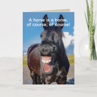 Horse's Teeth Dental Surgery Folded Greeting Card