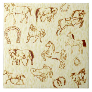 Horses Tile
