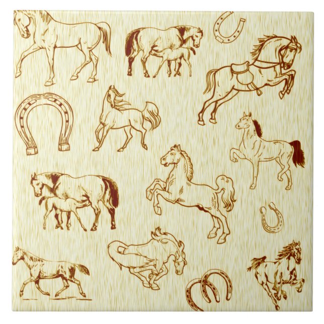Horses Tile (Front)