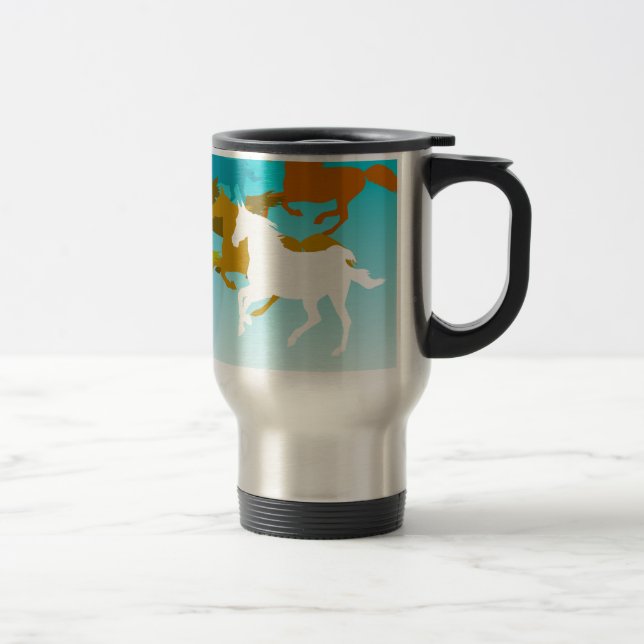 Horses Travel Mug (Right)