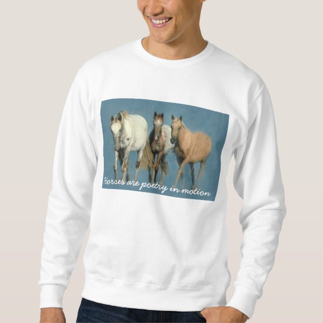 Horses Wild and Wonderful Unisex Sweatshirt (Front)