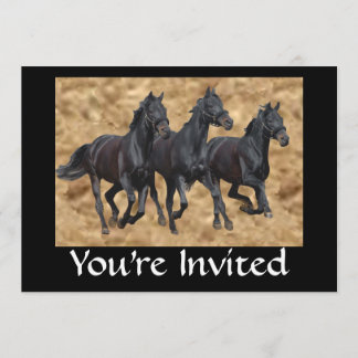 Horses Wild Invitation
