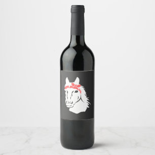 Horses Wine Label