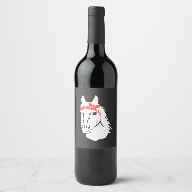Horses Wine Label (Front)