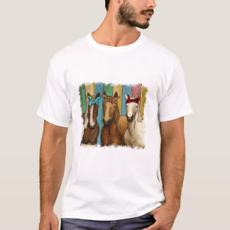 Horses with Bandanas for Horseback Riding Horse Lo T-Shirt