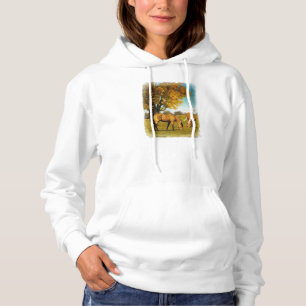 Horses With Fall Colours Ladies Hoodie