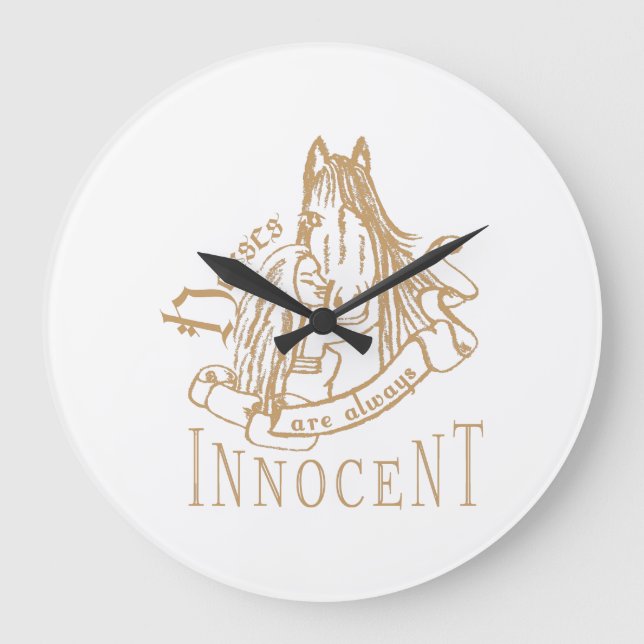 HorsesAreInnocent - Clock (Front)