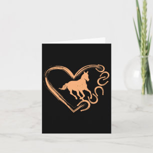 Horsescute Ss Cute Ss Heart Shaped Design - Horse  Card