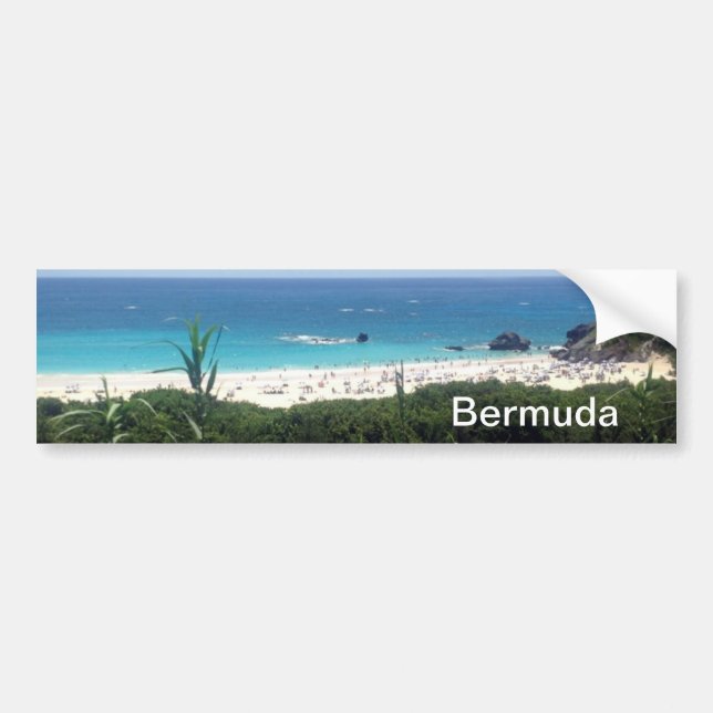 Horseshoe Bay Beach, Bermuda Bumper Sticker (Front)
