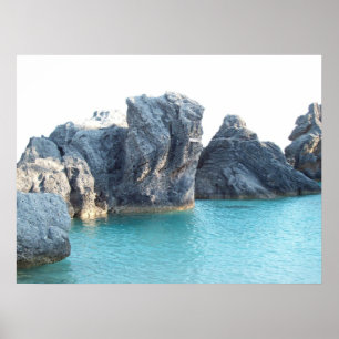 Horseshoe Beach Bermuda Poster