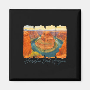 Horseshoe Bend Arizona Traveling Trip Brushstroke  Magnet