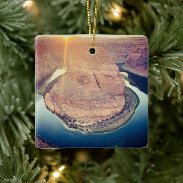 horseshoe bend, AZ Ceramic Ornament (Tree)