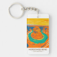 Horseshoe Bend Colorado River Vintage 