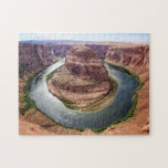 Horseshoe Bend Glen Canyon National Park Arizona Jigsaw Puzzle<br><div class="desc">Stuck indoors, and don't know what to do? Bring a little bit of the Great Outdoors into your home! Want a challenge? Then choose one of the "Difficult" sizes. If you want something to keep the kids busy, then choose one of the easier options with oversized pieces. This jigsaw puzzle...</div>