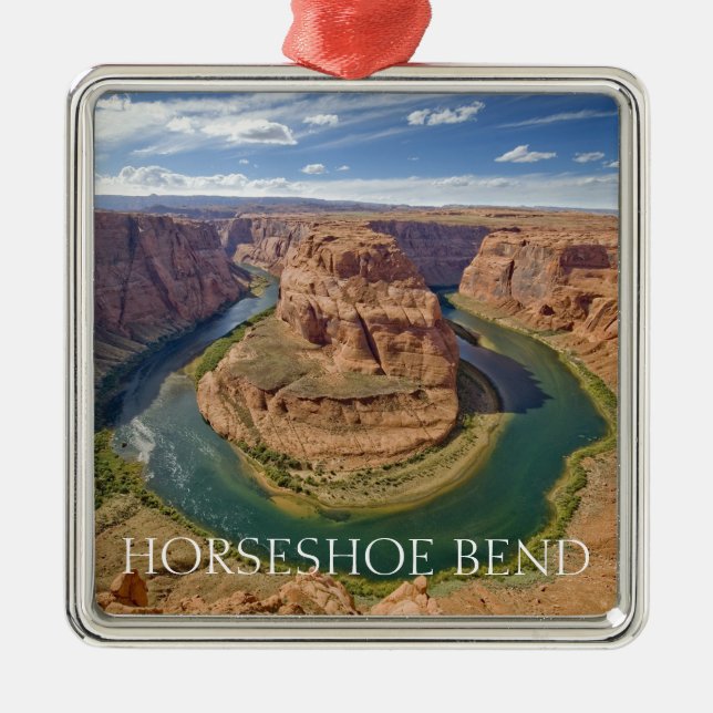 Horseshoe Bend Metal Tree Decoration (Front)