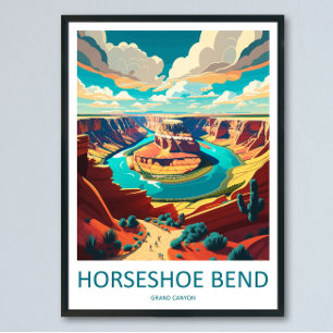 Horseshoe Bend Travel Print Wall Art Horseshoe Ben