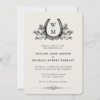 Horseshoe Cactus Western Country Photo Wedding