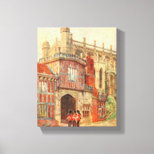 Horseshoe Cloisters, Windsor Castle, England Canvas Print