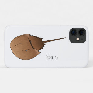 Horseshoe crab cartoon illustration Case-Mate iPhone case