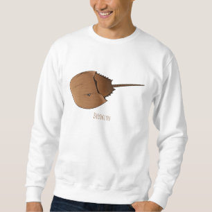 Horseshoe crab cartoon illustration sweatshirt