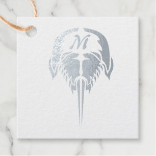 Horseshoe Crab in Tribal Tattoo Style Favour Tags
