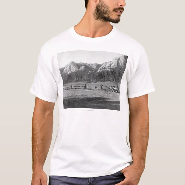 Horseshoe Curve on Burlington and Missouri T-Shirt (Front)