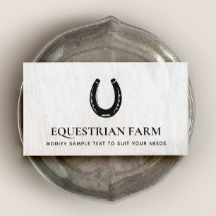 Horseshoe Equestrian Business Card