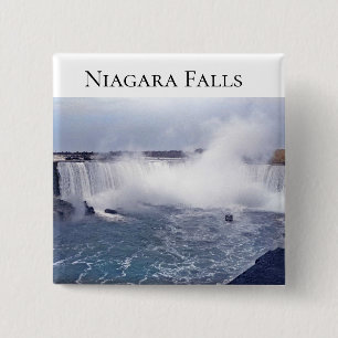 Horseshoe Falls 15 Cm Square Badge