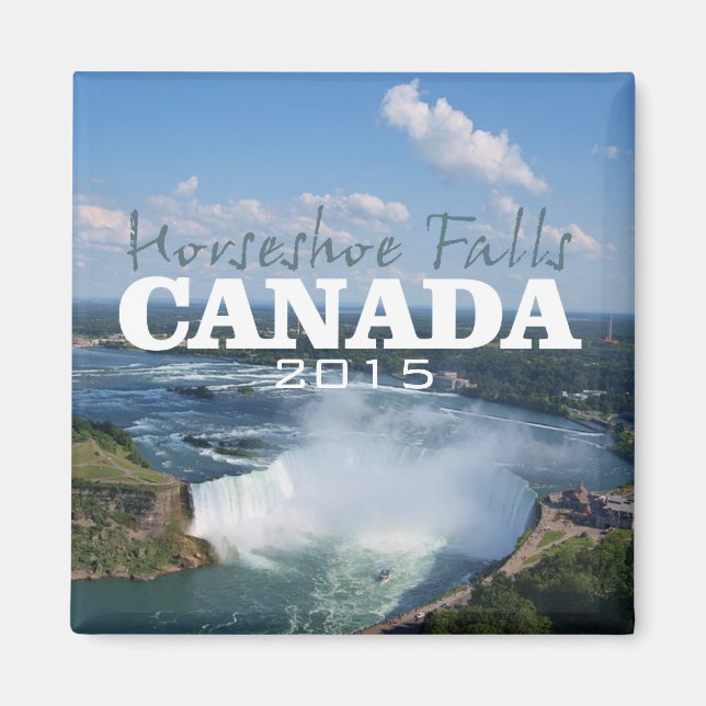 Horseshoe Falls Canada Travel Magnet Change Year (Front)