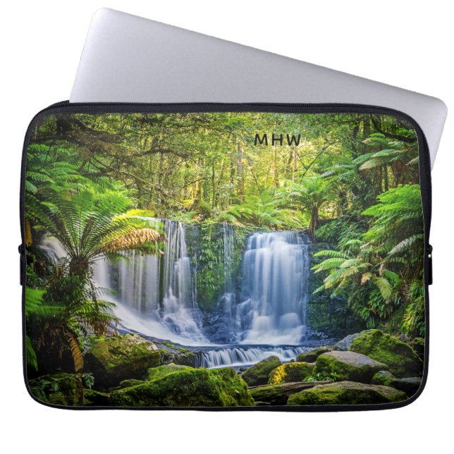 Horseshoe Falls custom monogram laptop sleeves (Front)