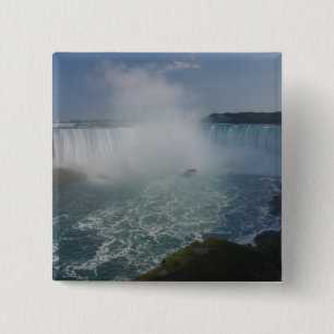 Horseshoe Falls in Niagara Falls 15 Cm Square Badge